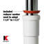 Siphon en plastique décoratif de 1-1 / 2 po ou 1-1 / 4 po x 1-1 / 2 po-86566801