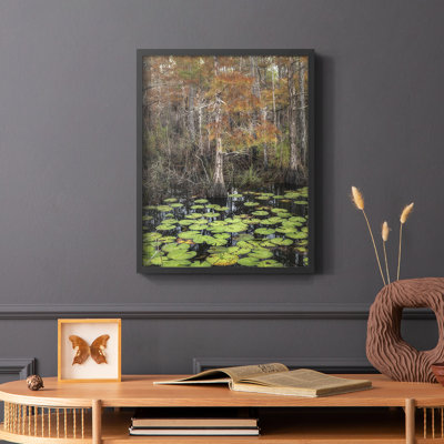 «Black Water I», reproduction encadrée - bois massif