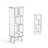Draper 64"H Solid Wood Mid-Century Modern Bookshelf with Adjustable Shelves and Angled Legs-132711205