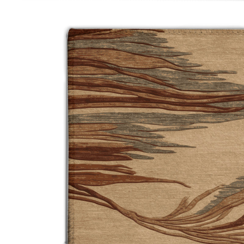 Tapis d'intérieur et d'extérieur brun Nature, Rectangulaire 2 pi x 3 pi