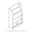 65cm Book, Magazine, Display Storage Cabinet-1467163678