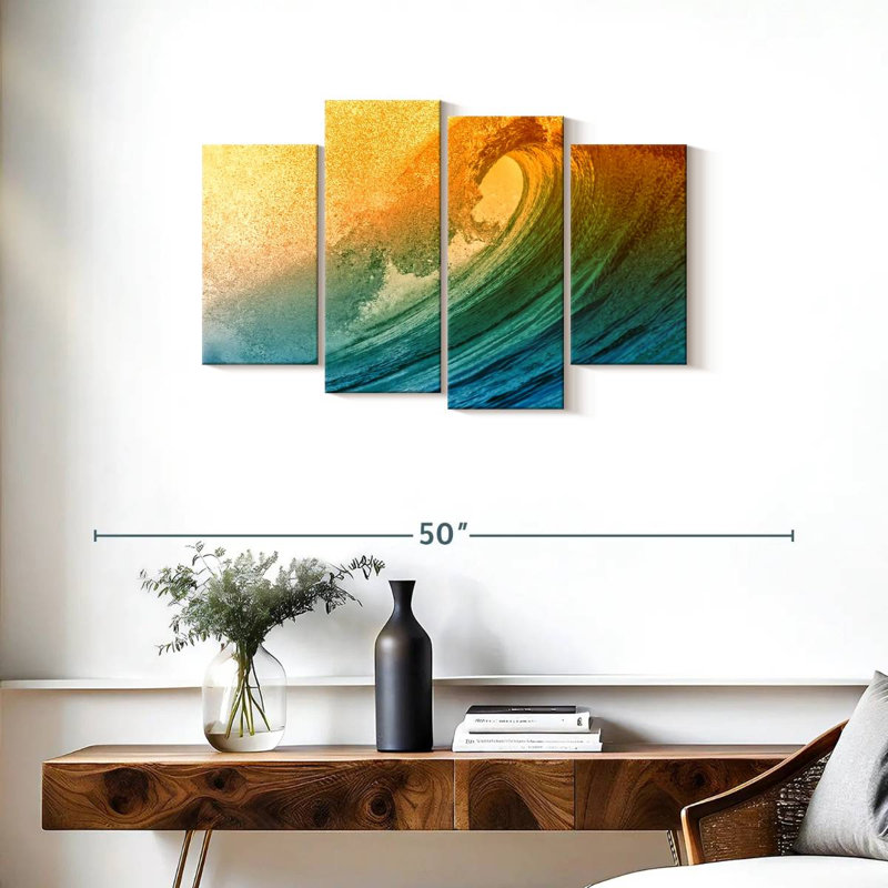 Gillard Sunny Glow Ocean Wave, H 22 po x l 36 po