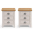 Port Mahon 48cm W Solid Wood Bedside Table