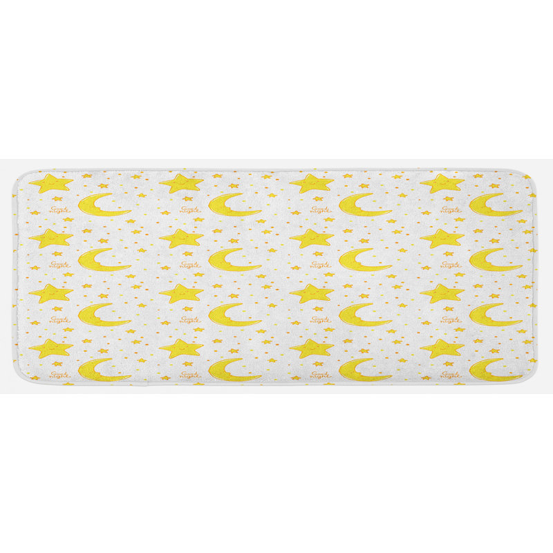 Polka Dots Synthetic Kitchen Mat
