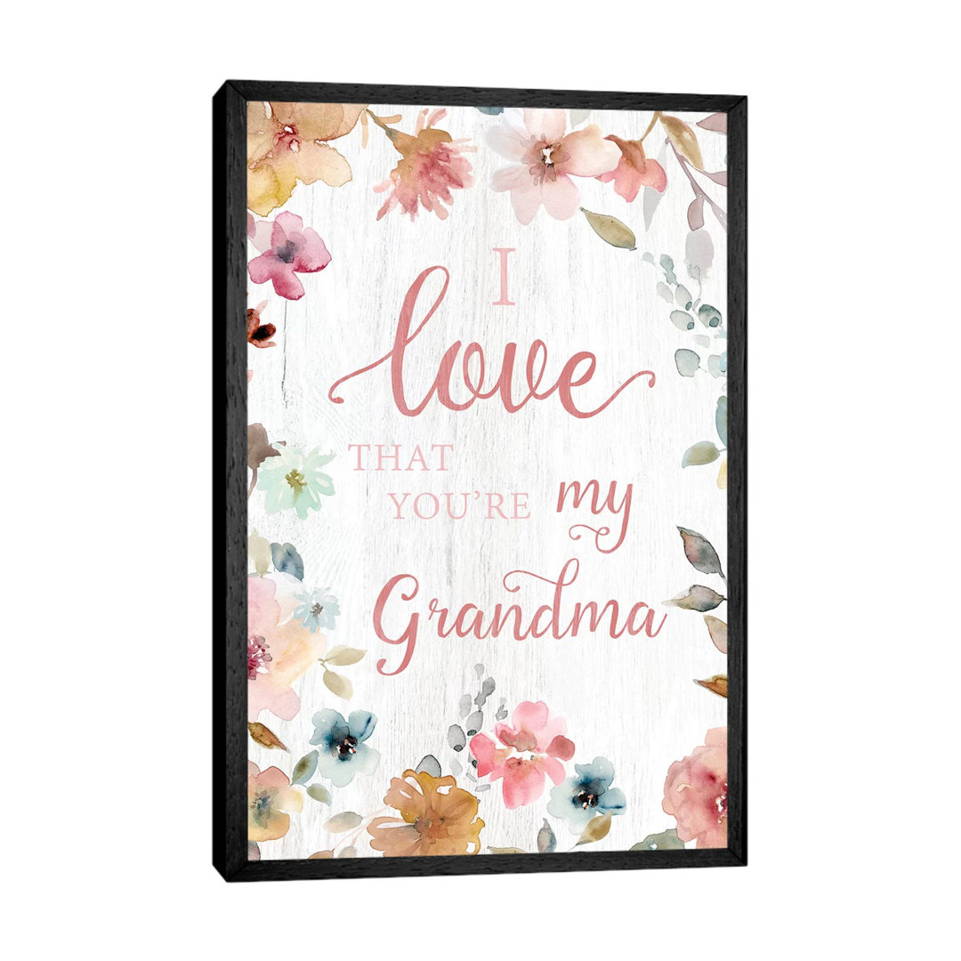 Love Grandma by Carol Robinson - Print on Canvas
