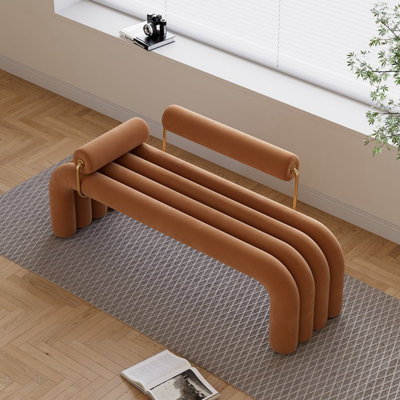 Banc de luxe moderne de style crème clair