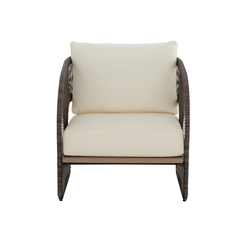 Fauteuil rembourré - Crème
