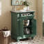Meuble-lavabo moderne de 24 po avec tiroir basculant et charnières à fermeture en douceur, armoire de salle de bain avec structure ouverte au dos, pieds tournés en boule avec élégance française-129675009