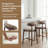Upholstered Counter Height Bar Stool with Solid Wood legs-802183074-802183087