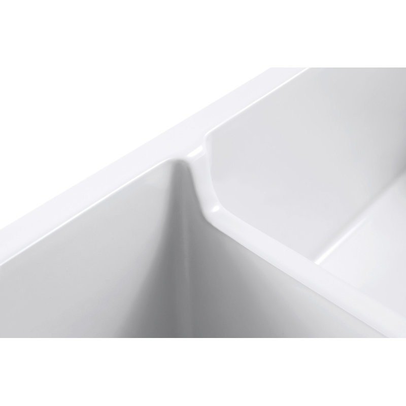 Floretta 24" L x 18" W Farmhouse Kitchen Sink With Grid and Strainer