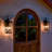 2 Light 20.1” Black Dusk To Dawn Outdoor Wall Lantern Sconce