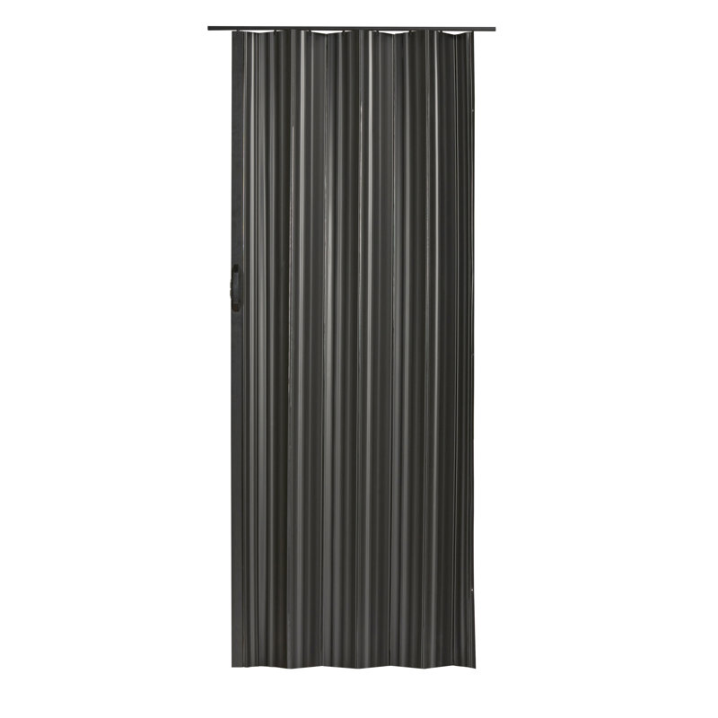 Porte pliante en vinyle Spectrum Dunes, 36 po x 80 po, Noir