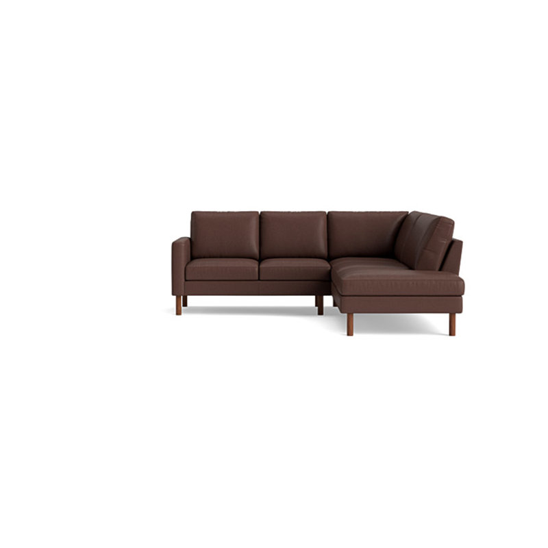 Laguna Sectional, Right Hand Facing, Leather - Deep Blue