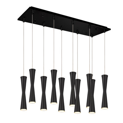 Robson 27-in Black 10-Light Multi Pendant