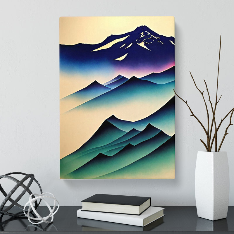 Glacier Airbrush - Wrapped Canvas, 50cm H x 35cm W x 3cm D