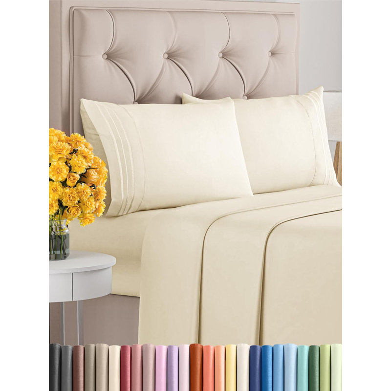 King Size 4 Piece Sheet Set