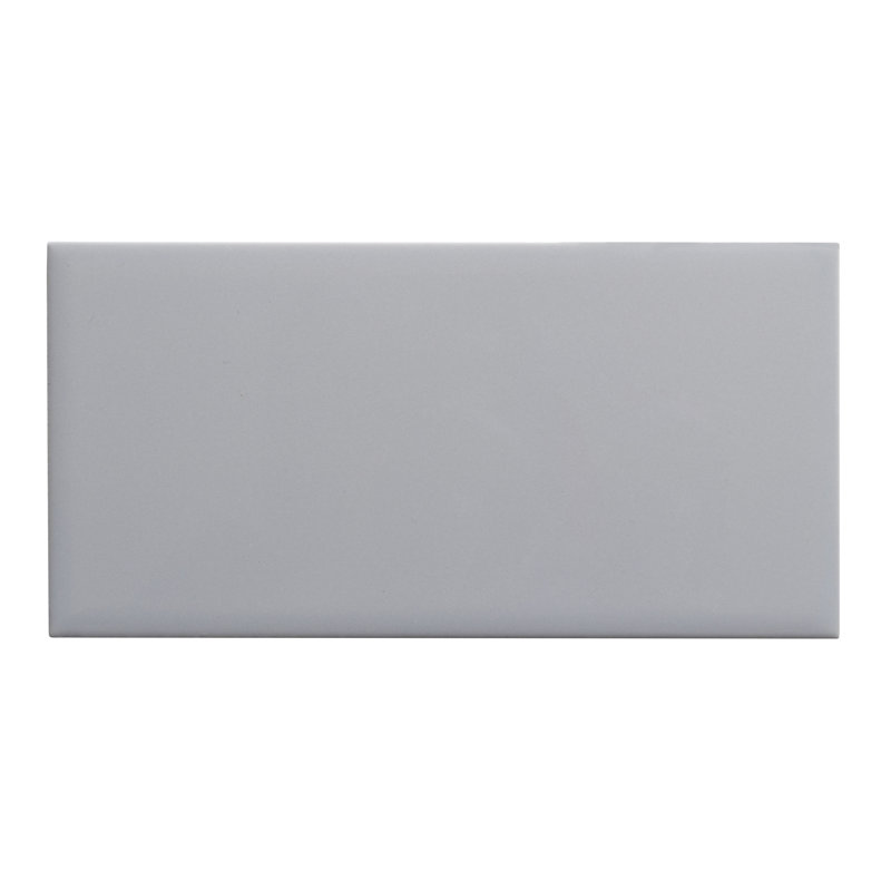 Value Series 4" x 8" Straight Edge Ceramic Subway Tile, Gray