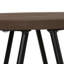 Tabouret industriel en métal avec siège en bois massif, pieds en épingle à cheveux et repose-pieds Simeon-74397261-97656724-97656726