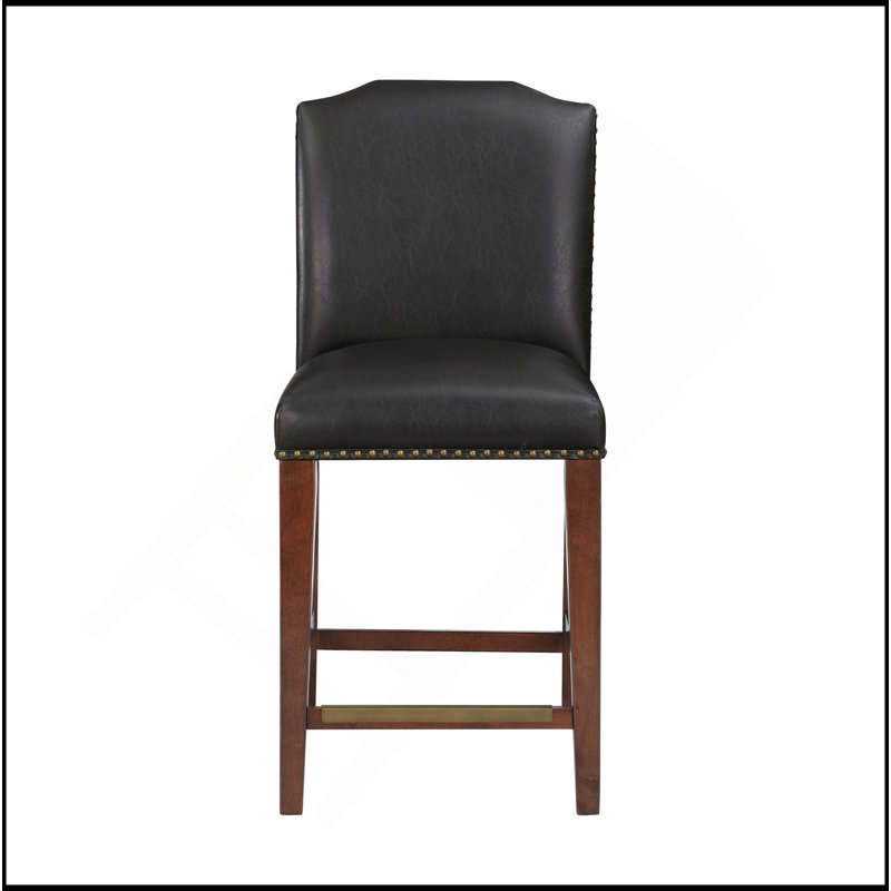 Tabouret de comptoir Blaire, Marron foncé