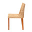 Chaise d'appoint en bois massif beige Beola
