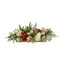 Hydrangea Holiday Arrangement With Evergreen And Bows In A Wood Planter