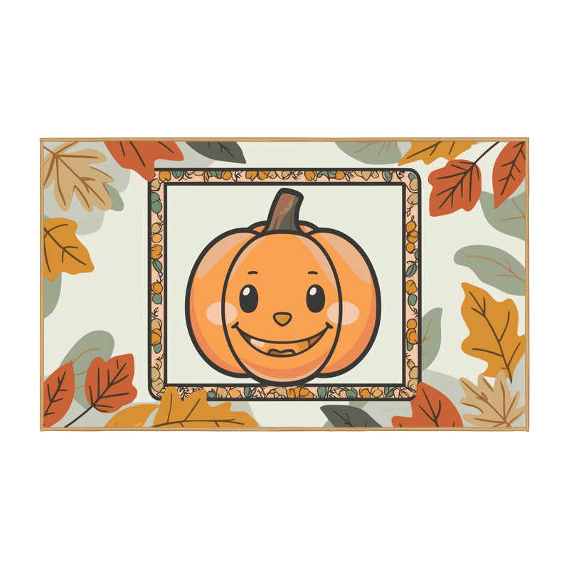 Tapis de vacances d'Halloween The Holiday Aisle®, Rectangulaire 2 pi x 3 pi