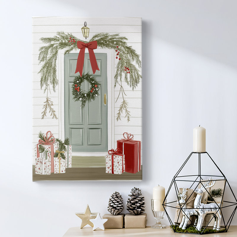 Art des Fêtes de Noël - Toile tendue avec châssis CCLXI, H 18 po x l 12 po