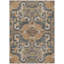 Tapis intérieur lavable en terre cuite et gris anthracite 5 pi x 8 pi