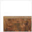 Armoire Marbella en bois massif, brun, 2 tiroirs