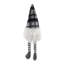 Fabric Sitting Gnome With Soft Legs  Set of 3  3.5" x 3.5" x 14.5"  Gray