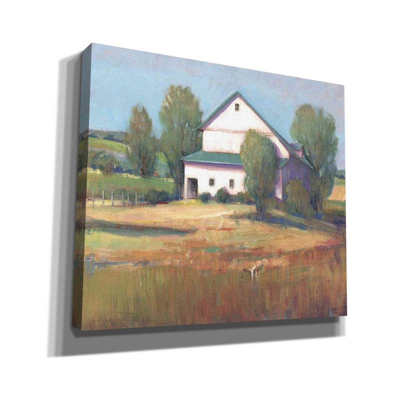 «Country Barn II» par Tim O'toole, art mural sur toile, H 26 po x l 30 po x P 1,5 po