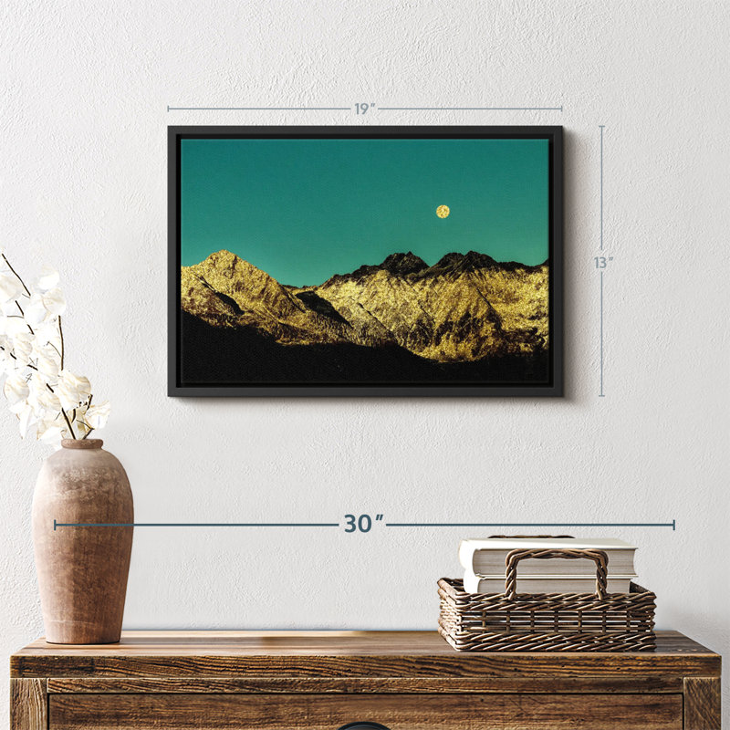 " Golden Mountain Range ", 19" H x 13" W