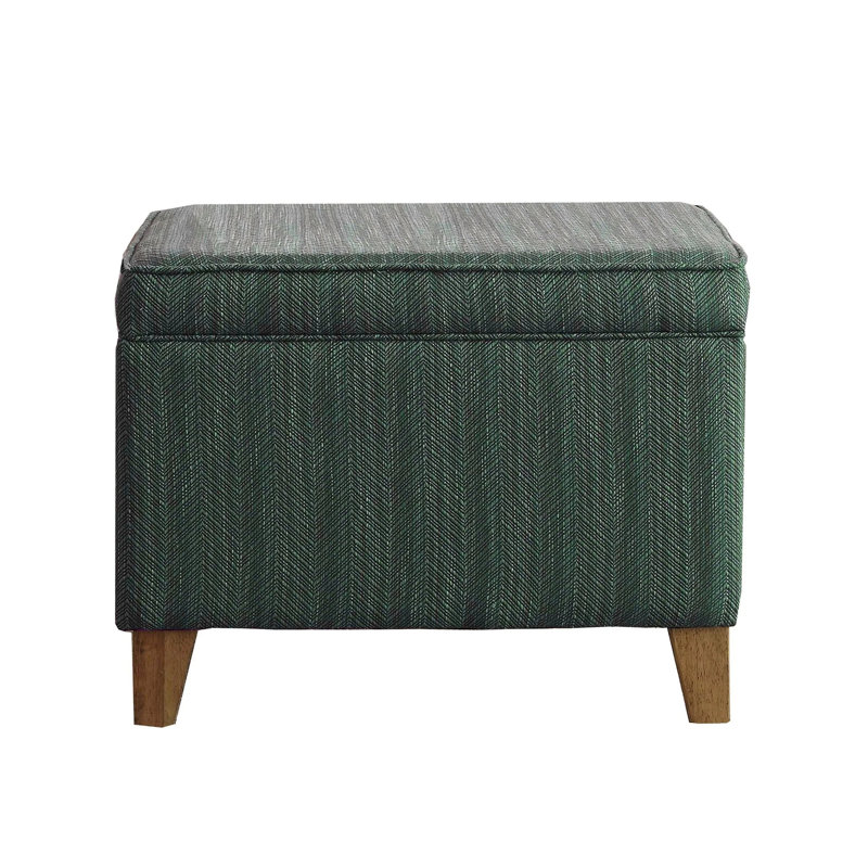 Murwah Storage Ottoman, Green Acrylic