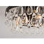 Plafonnier encastré 3 lumières en verre cristal noir Gunger 15 po Gunger