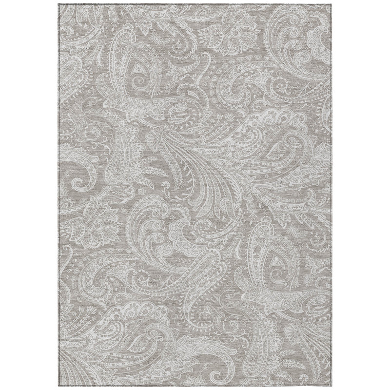 Cresley Paisley Indoor / Outdoor Rug, Rectangle 5' x 7'6"