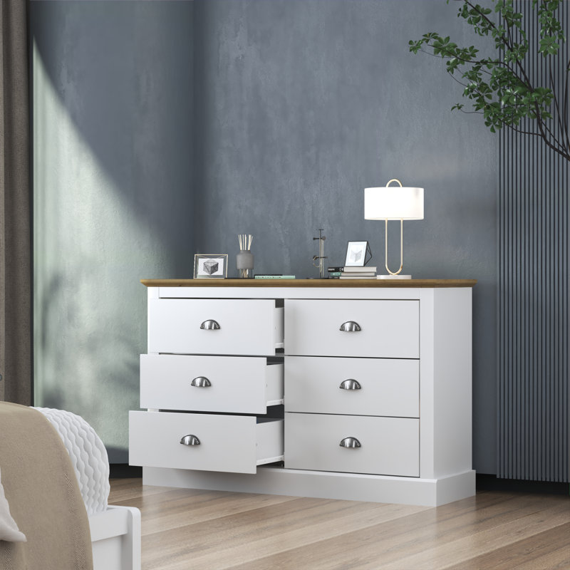 Sufy 6 Drawer Chest, White