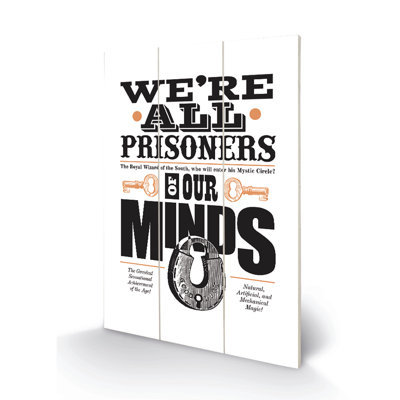 Prisoners Of Our Minds by Clare Somerville - Perkins - No Frame Print on Wood