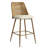 Camili Boucle Upholstered Rattan Counter Stools
