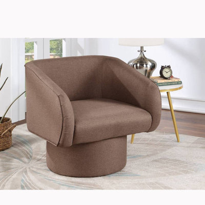 Fauteuil demi-tonneau pivotant de 28 po Adkisson