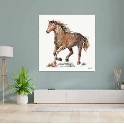 Art contemporain au trot avec des animaux