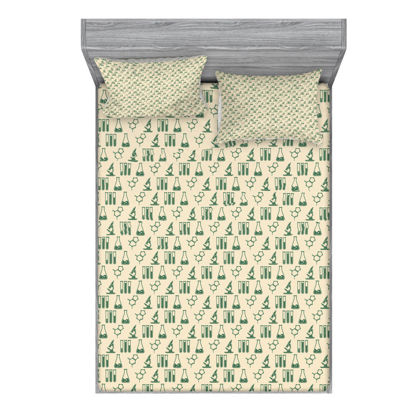 Microfiber Sheet Set, Queen Sheet Set with Fitted Sheet