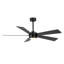 Ventilateur de plafond à 5 pales à DEL à intensité variable et télécommande, moteur CC réversible à 6 vitesses sans bruit-1592565481-1592565382