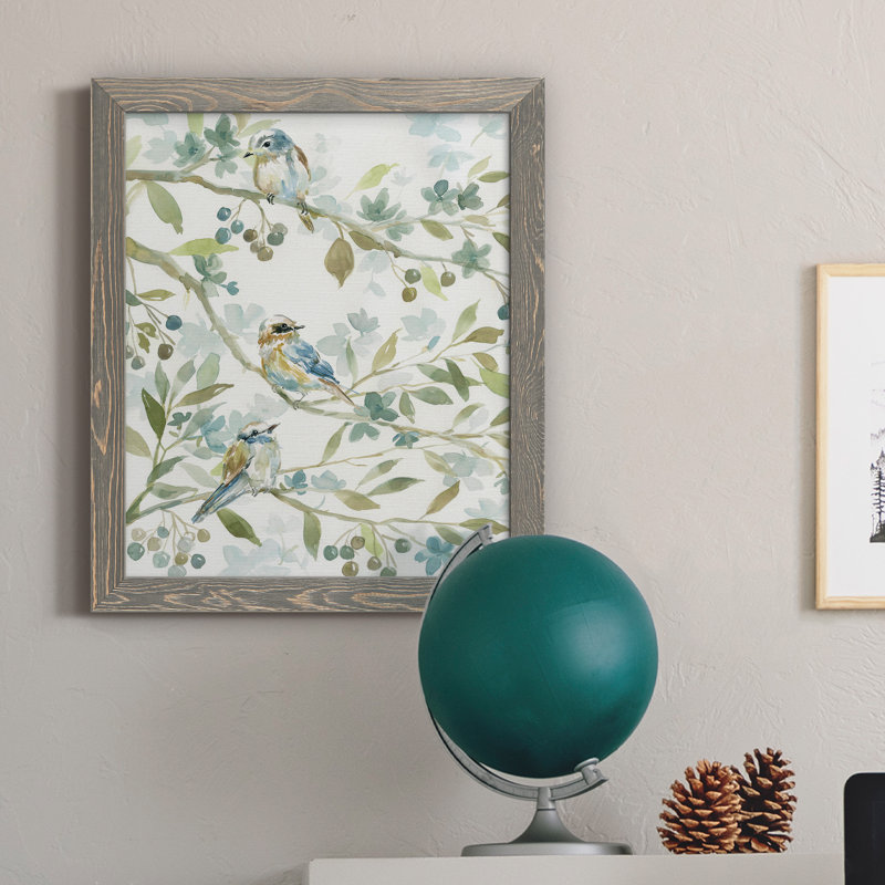 Spring Beginnings - Peinture sur toile encadrée, Encadré gris, H 24 po x l 18 po x P 1,5 po