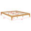 Structure de lit plateforme en bois robuste avec support en lattes de bois, sans sommier, assemblage rapide et facile-129203442-129203444