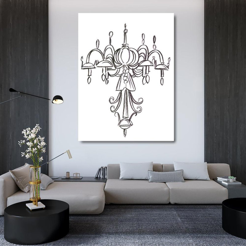 Lustre graphique II, H 48 po x l 36 po