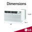 Climatiseur mural 9 800 BTU avec télécommande LG-124212362-124212364