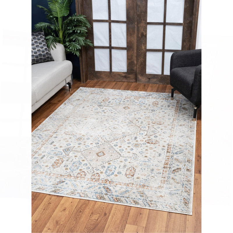 Ivory Area Rug, Rectangle 2' x 3'