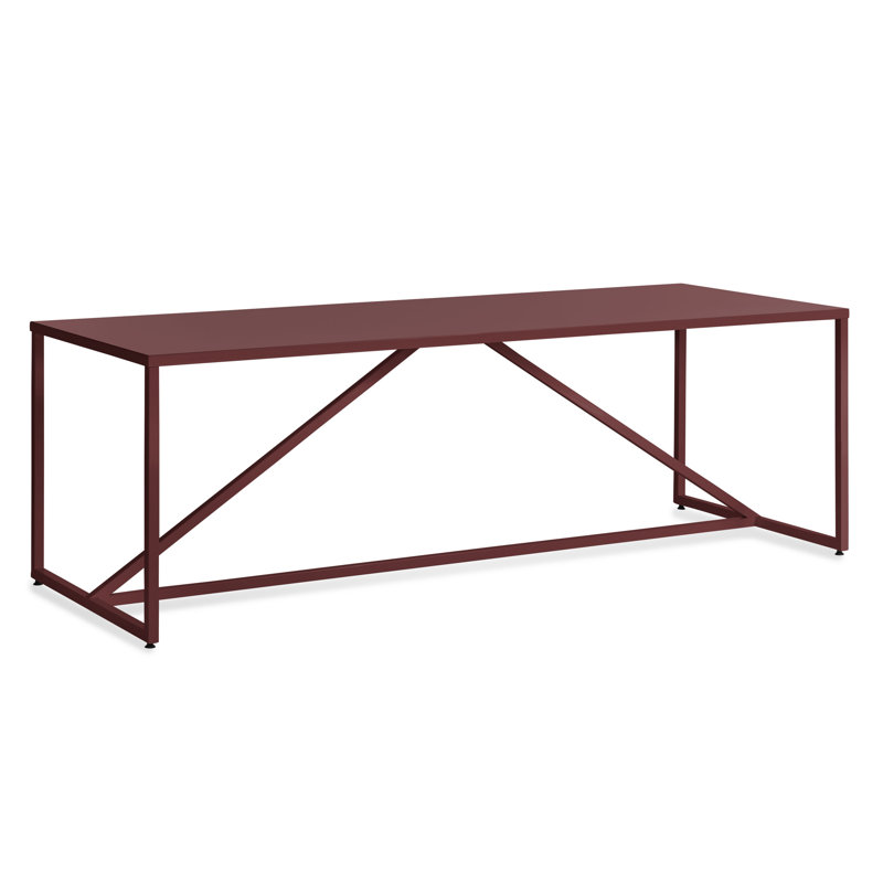 Strut Dining Table, Navy, 35" W x 75" L, Standard (29" Height)
