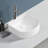 Topcraft 15.75" White Ceramic U-Shaped Vessel Bathroom Sink