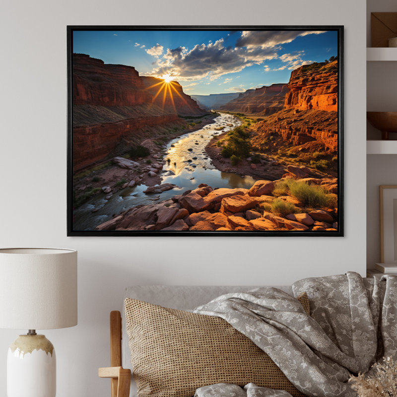 Canyon Rhapsody I - impression, H 34 po x l 44 po x P 1,5 po, Cadre flottant noir